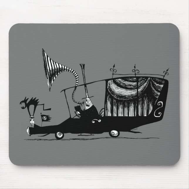 Mayor of Halloween Town Driving Hearse Mouse Pad (Front)