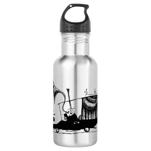 Mayor of Halloween Town Driving Hearse Stainless Steel Water Bottle