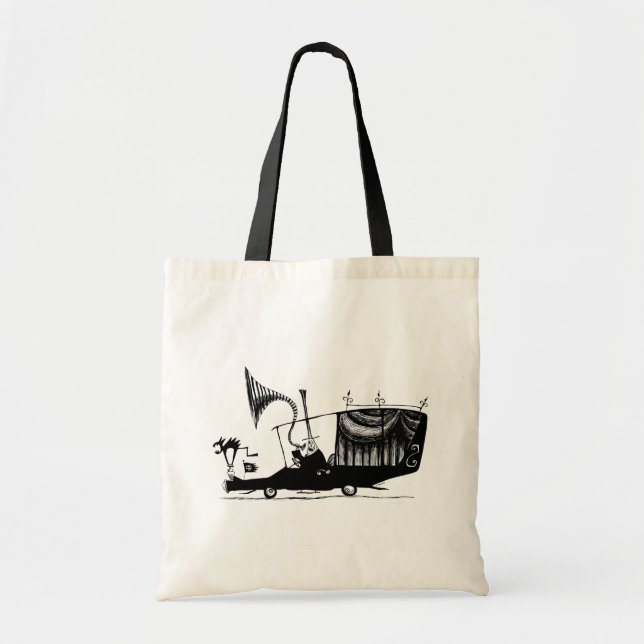 Mayor of Halloween Town Driving Hearse Tote Bag (Front)