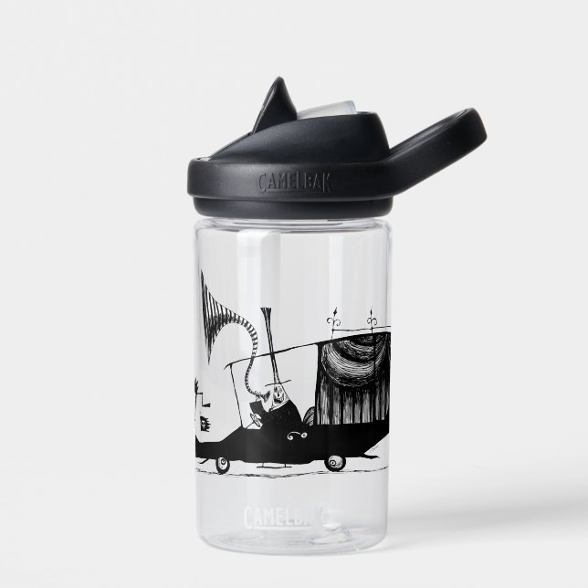 Mayor of Halloween Town Driving Hearse Water Bottle (Left)