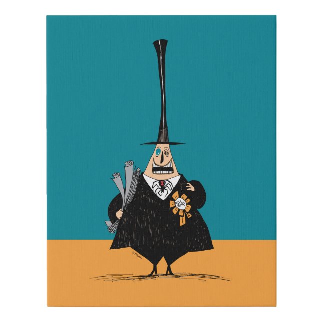Mayor of Halloween Town Faux Canvas Print (Front)