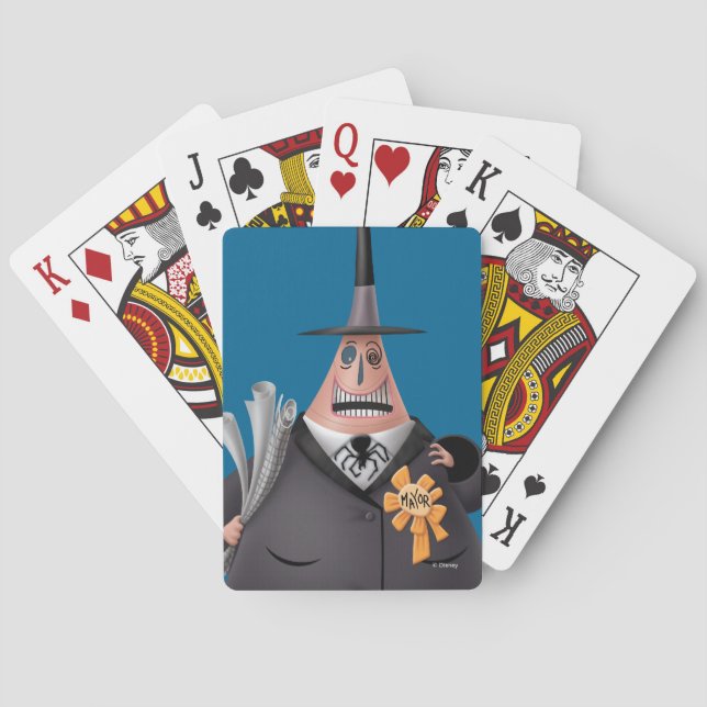 Mayor Of Halloween Town Playing Cards (Back)