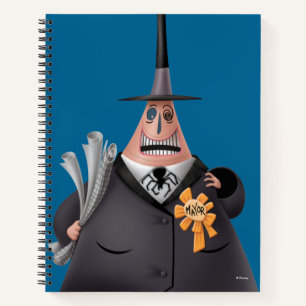 Mayor Of Halloween Town Smiling Face Notebook