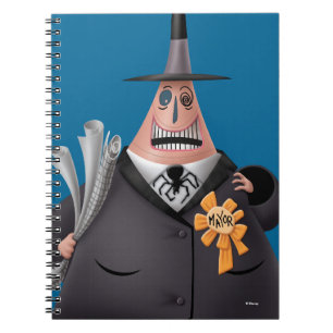 Mayor Of Halloween Town Smiling Face Notebook