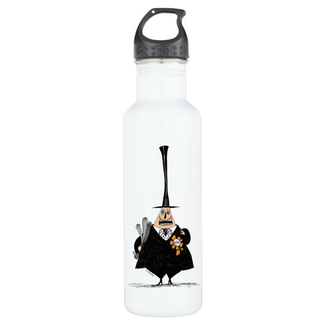 Mayor of Halloween Town Stainless Steel Water Bottle (Front)