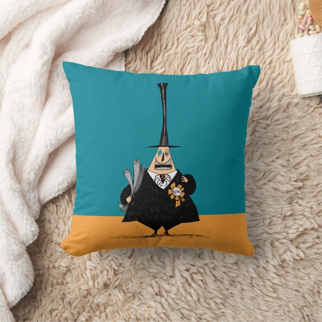 Mayor of Halloween Town Throw Pillow (Blanket)