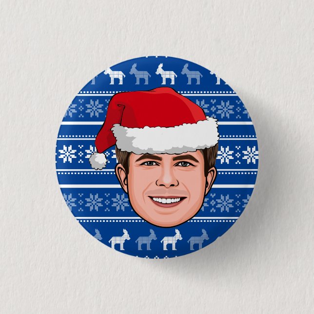 MAYOR PETE CHRISTMAS BUTTON (Front)