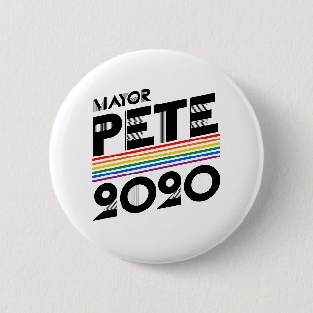 Mayor Pete Pride 2020 Button (Front)