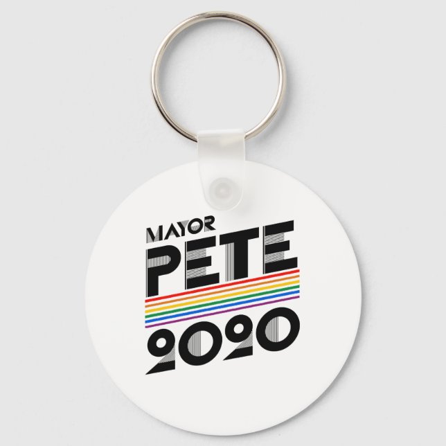 Mayor Pete Pride 2020 Keychain (Front)