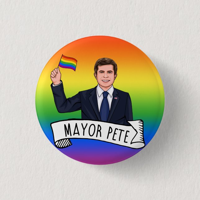 Mayor Pete Pride Button (Front)