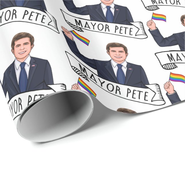 Mayor Pete Pride Wrapping Paper (Roll Corner)