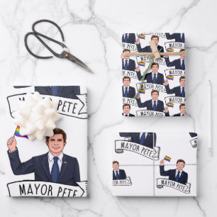 Mayor Pete Pride Wrapping Paper Sheets