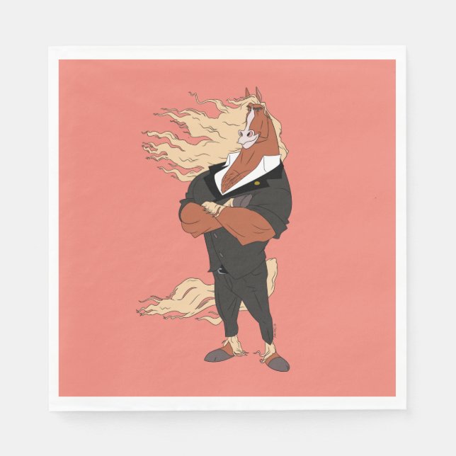 Mayor Winddancer Your Mane Man Napkins (Front)