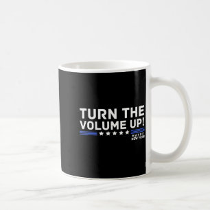 Mayor Zohran Mamdani New York Turn The Volume Up Coffee Mug