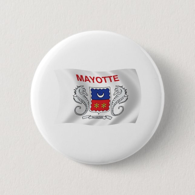 Mayotte Flag Button (Front)