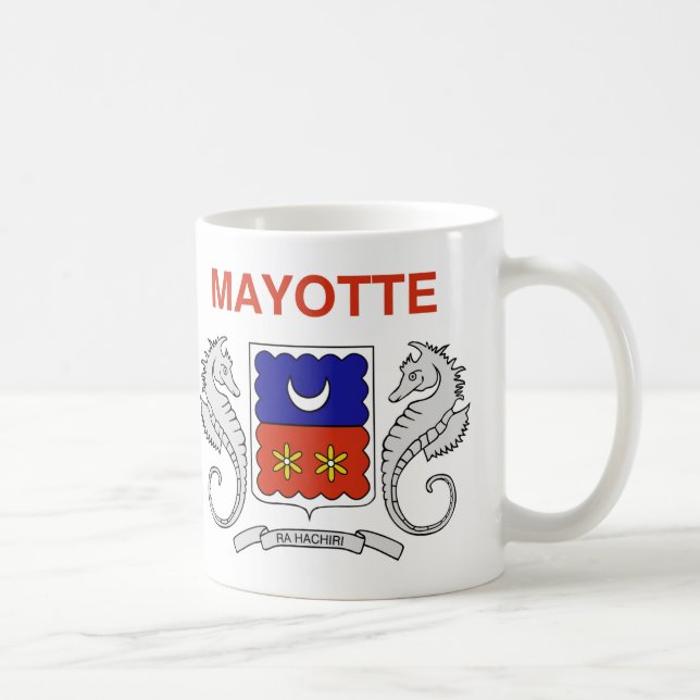 Mayotte Flag Ceramic Coffee Mug (Right)