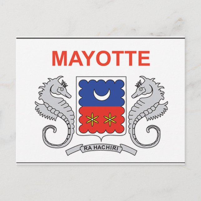 Mayotte Flag Postcard (Front)