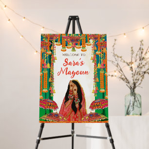 Mayoun Signs Mehndi decor, Mayoun Welcome signs