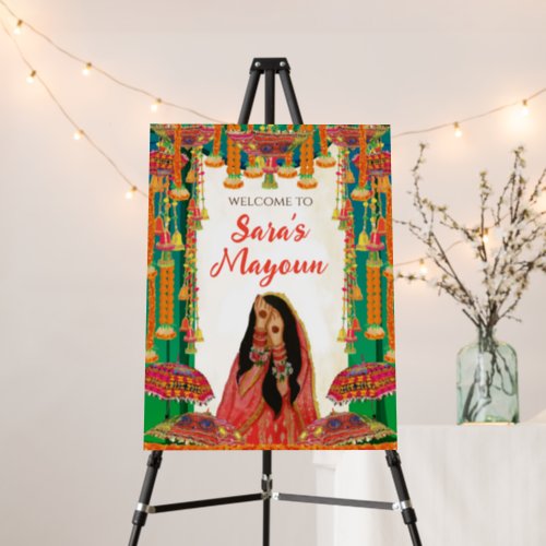 Mayoun Signs Mehndi decor Mayoun Welcome signs