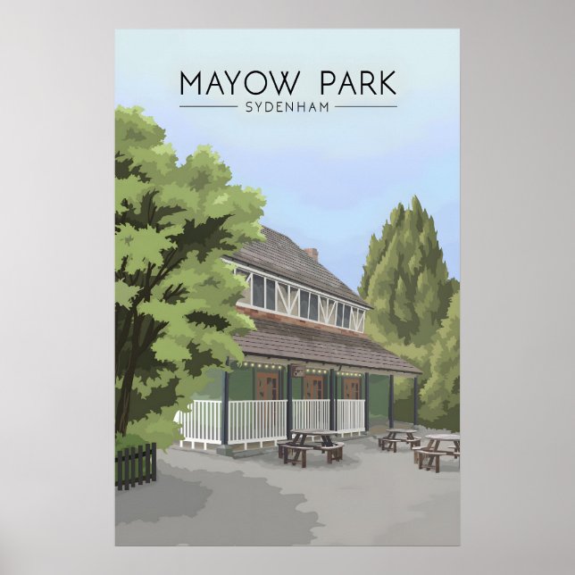 Mayow Park London Travel Poster (Front)
