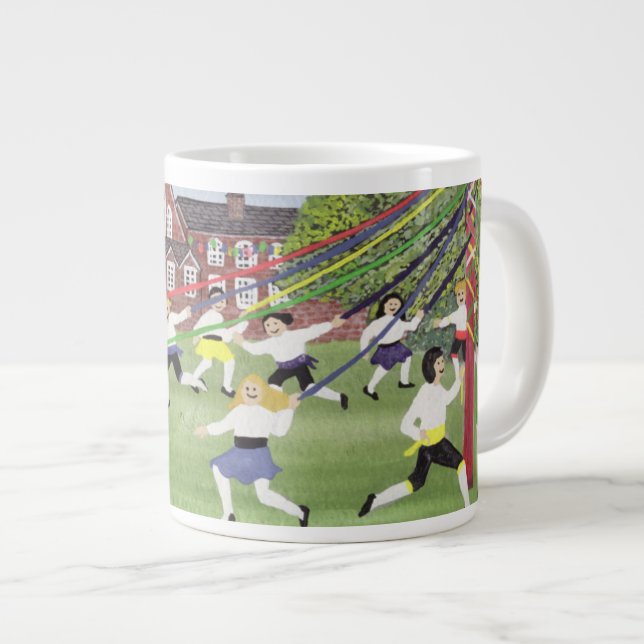 Maypole Dancing 1991 Giant Coffee Mug (Front Right)