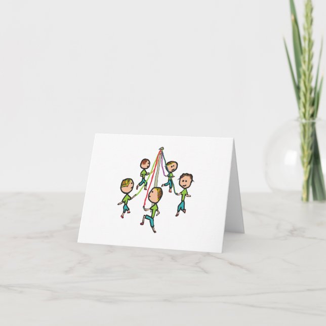 Maypole Dancing Card (Front)