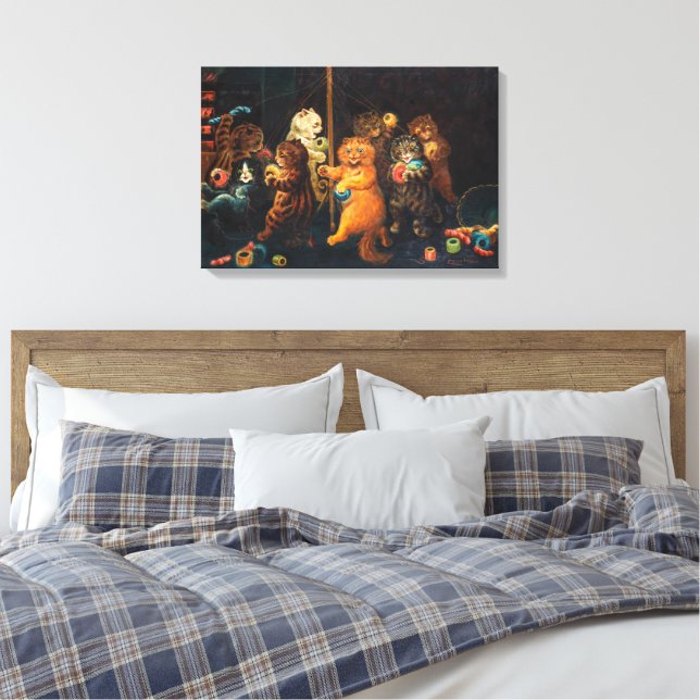Maypole | Louis Wain | Canvas Print (Insitu(Bedroom))