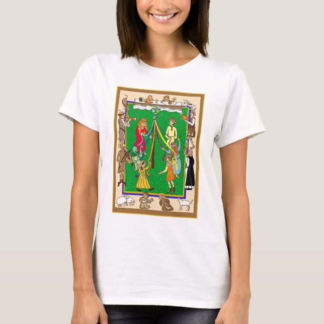 Maypole, Medieval Fayre T-Shirt (Front)
