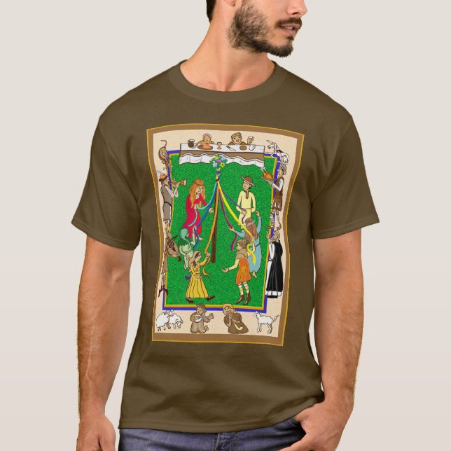 Maypole, Medieval Fayre T-Shirt (Front)