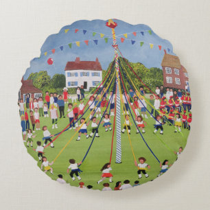 Maypole Round Pillow