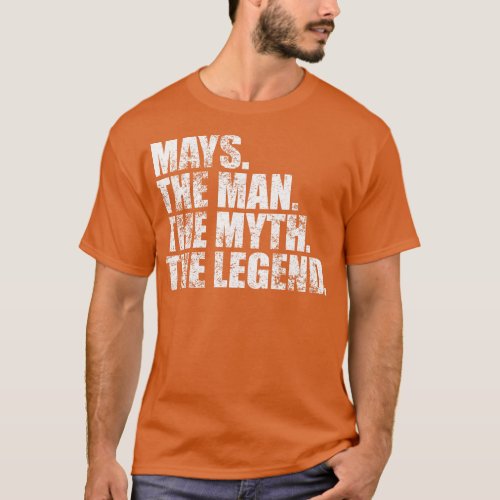 MaysMays Family name Mays last Name Mays Surname M T_Shirt