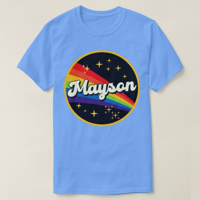 Mayson Rainbow In Space Vintage Style T-Shirt (Design Front)