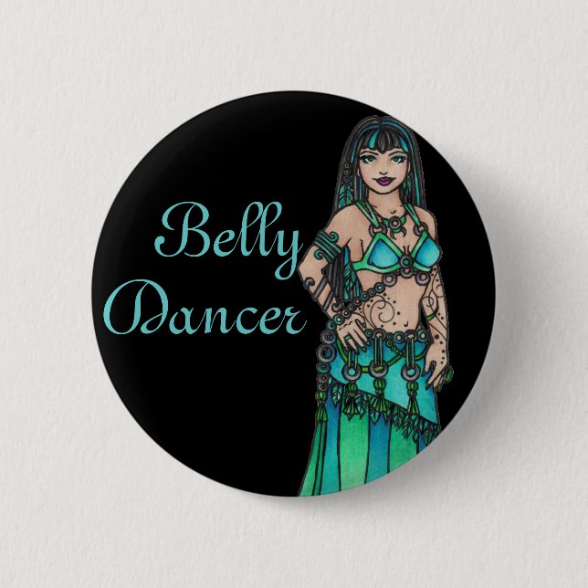 Maysun Belly Dancer Pinback Button (Front)