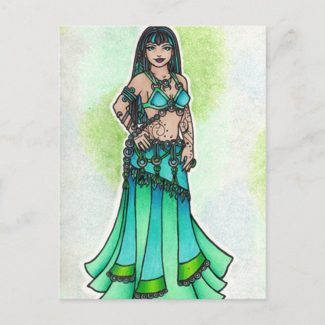 Maysun Belly Dancer Postcard (Front)