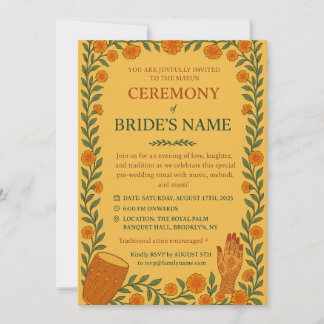 Mayun Sangeet Invite