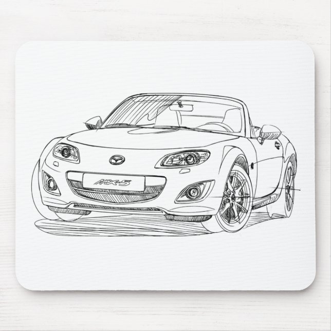 Maz Miata MX5 gen 3 2010 Mouse Pad (Front)