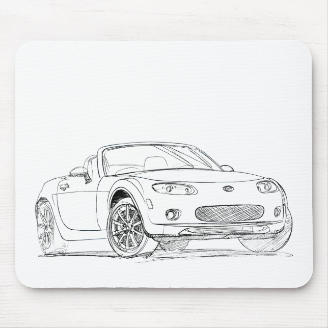 Maz MX5 Miata gen3 Mouse Pad (Front)