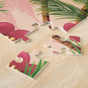 Mazatlan Beach Mexico Beach travel poster Jigsaw Puzzle