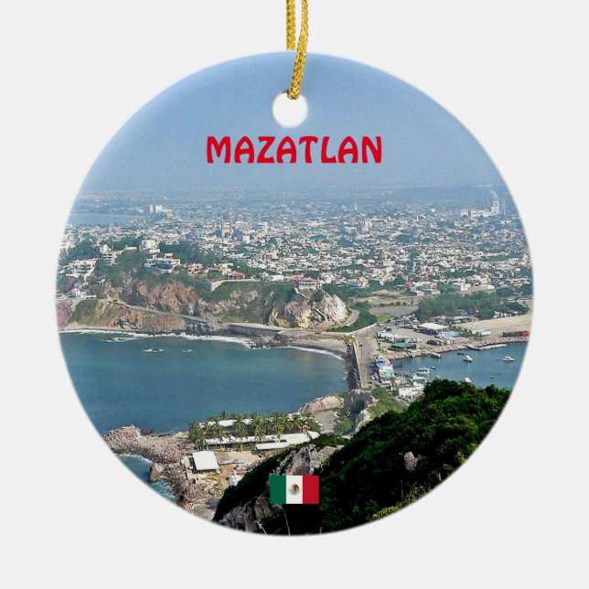 Mazatlan Custom Christmas Ornament (Front)