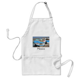 Mazatlan Fishing Boats Adult Apron