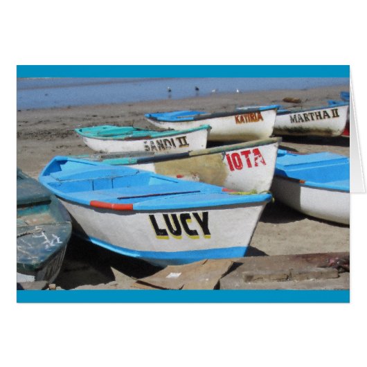 Mazatlan Fishing Boats Cards (Front Horizontal)