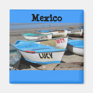 Mazatlan Fishing Boats Magnet