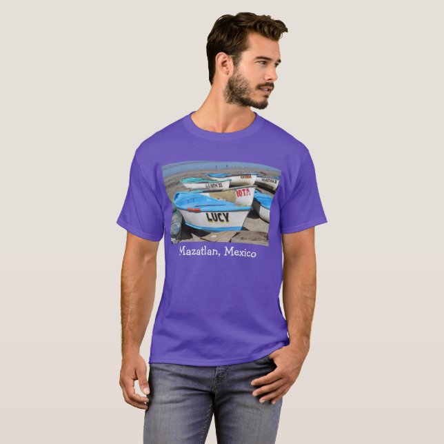 Mazatlan Fishing Boats T-Shirt (Front Full)