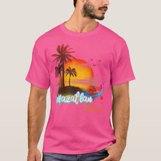 Mazatlan Mexico Beach Summer Vacation Palm Trees S T-Shirt