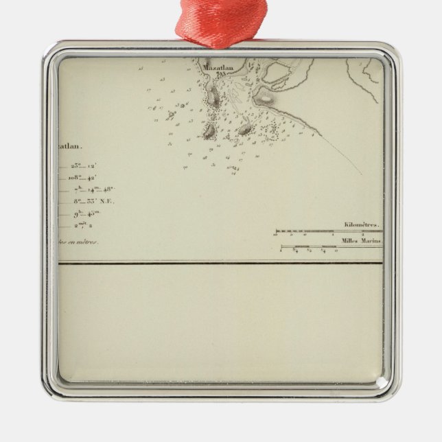 Mazatlan, Mexico Metal Ornament (Front)