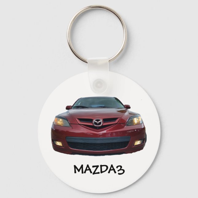 Mazda3 Button Keychain Mazda 3 front only (Front)