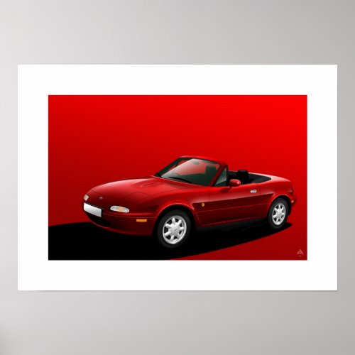 Mazda MX_5 Miata Eunos Roadster Poster