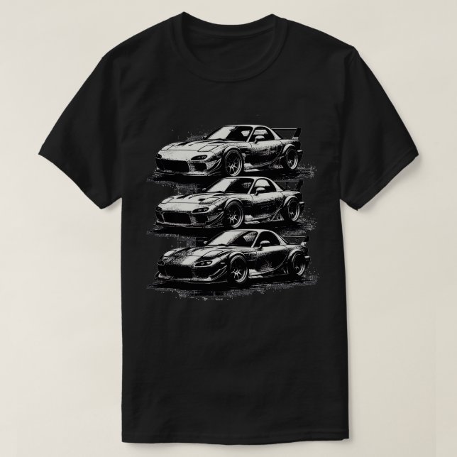 Mazda RX7 7 T-Shirt (Design Front)