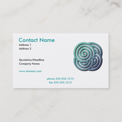 Customizable Maze Business Card