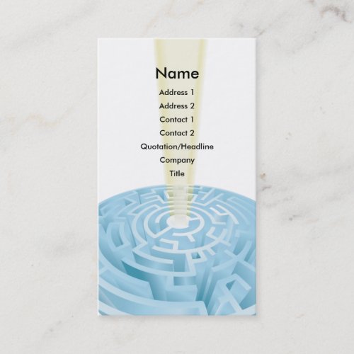 Maze business card background design